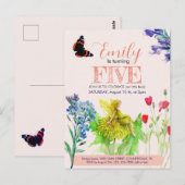 小さな妖精と野の花 ポストカード (正面/裏面)