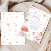 小さな妖精のベビーシャワー 招待状