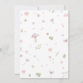 小さな妖精のベビーシャワー 招待状 (裏面)