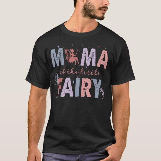 小さな妖精のママ 初誕生日 女の子 Tシャツ (正面)