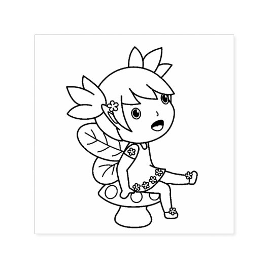 小さな妖精の上にトースツール セルフインキングスタンプ (デザイン)