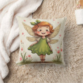 小さな妖精の枕 クッション (ブランケット)