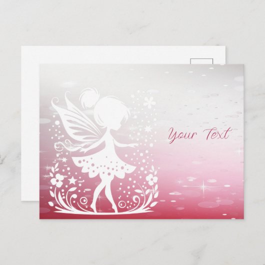 小さな妖精の花のポストカード ポストカード (正面/裏面)