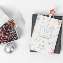 小さな妖精の花は、赤ちゃんシャワーを招待する