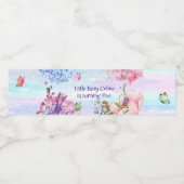 小さな妖精の誕生日ウォーターボトルラベル ペットボトルラベル (シングルラベル)