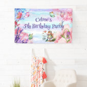 小さな妖精の誕生日バナー 横断幕 (インサイチュ)