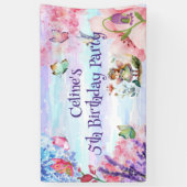 小さな妖精の誕生日バナー 横断幕 (縦)