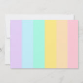 小さな妖精の誕生日パーティーの招待状と写真 招待状 (裏面)