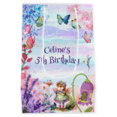 小さな妖精の誕生日ミディアム抱き枕 ミディアムペーパーバッグ (裏面)