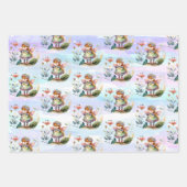 小さな妖精の誕生日ラッピング紙 ラッピングペーパーシート (正面3)