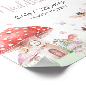 小さな妖精の赤お洒落ちゃんシャワーへようこそ ポスター (角)