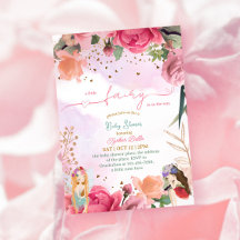 小さな妖精の赤ちゃん女の子シャワー