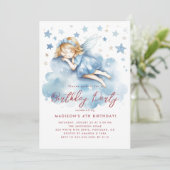 小さな妖精の雲の誕生日パーティーで眠っている 招待状 (スタンド正面)