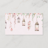 小さな妖精の魅力ピンクのおむつラッフル エンクロージャーカード (裏面)