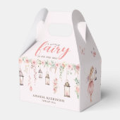 小さな妖精の魅惑ピンクの赤ちゃんシャワー フェイバーボックス (裏面サイド)