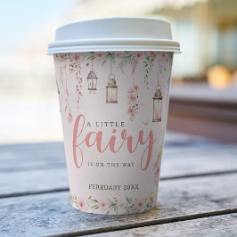 小さな妖精の魅惑ピンクの赤ちゃんシャワー 紙コップ