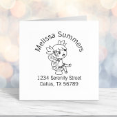 小さな妖精のToadstoolのアドレス セルフインキングスタンプ