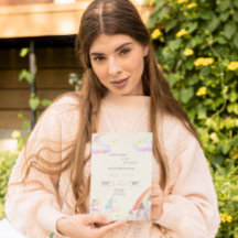 小さな妖精ベージュピンクの水の色の赤ちゃんシャワー