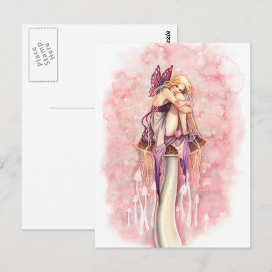 小さな妖精 ポストカード (正面/裏面)