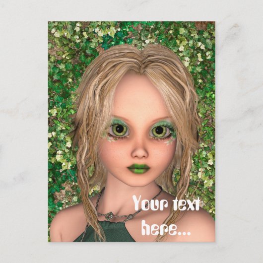 小さな妖精 ポストカード (正面)