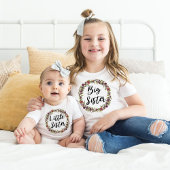 小さな妹バイオレットフラワーリース ベビーボディスーツ