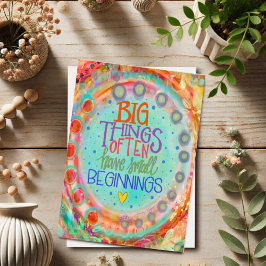 小さな始感動的お洒落かわいらしまり カード