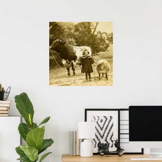 小さな子が連れて行く ポスター (ホームオフィス)