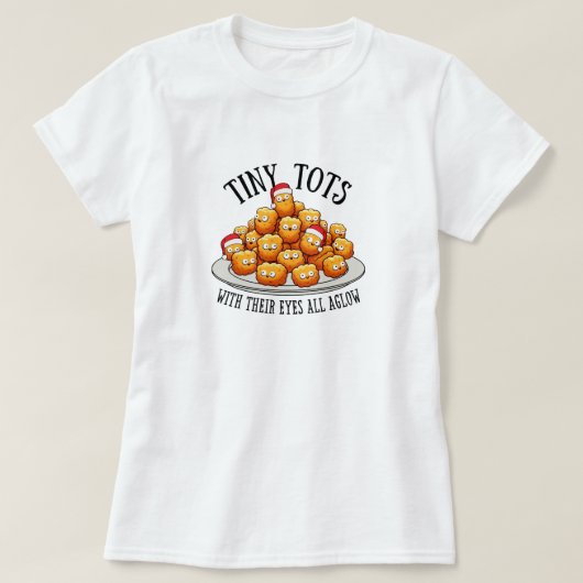 小さな子供たちの面白いクリスマス婦人服Tシャツ Tシャツ (デザイン正面)