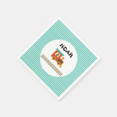 小さな子供のためのトレーニング誕生日パーティー スタンダードカクテルナプキン (角)