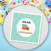 小さな子供のためのトレーニング誕生日パーティー スタンダードカクテルナプキン