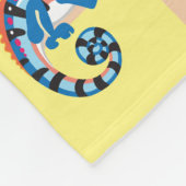 小さな子供のための漫画の野生動物 フリースブランケット (角)