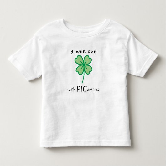 小さな子供の大きな夢の幼児用Tシャツ トドラーTシャツ (正面)