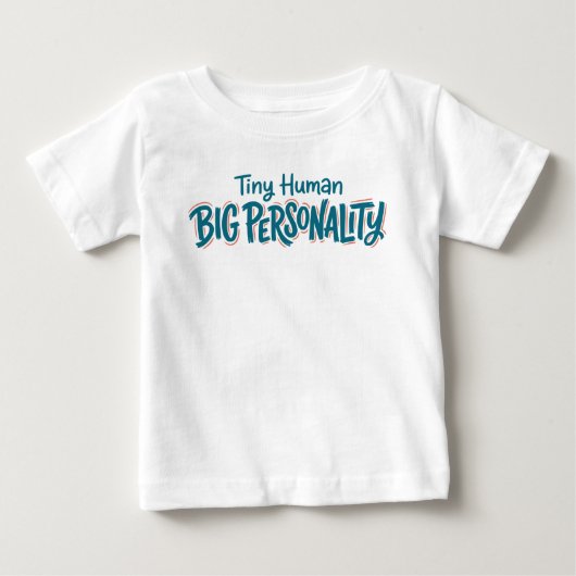 小さな子供、大人物 ベビーTシャツ (正面)