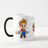 小さな子供、本 |新学期 モーフィングマグカップ (左)