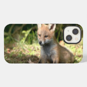 小さな子狐の赤狐 iPhoneケース (裏面横)