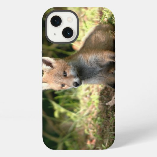 小さな子狐の赤狐 iPhoneケース (裏面)