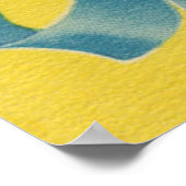 小さな子猫が帽子箱やデイジーを ポスター (角)