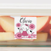 小さな子猫，子猫，かわいい，女の子のために，ベビー，ピンク ラベル (貼付)