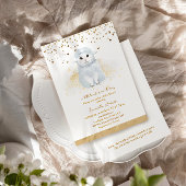 小さな子羊が宗教的な赤ちゃんシャワーを途中にある 招待状