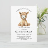 小さな子羊が赤ちゃんシャワーの途中にある 招待状 (スタンド正面)