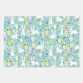 小さな子羊とウサギ ラッピングペーパーシート (正面)