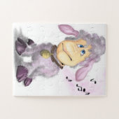 小さな子羊と鐘 – かわいい ジグソーパズル (横)