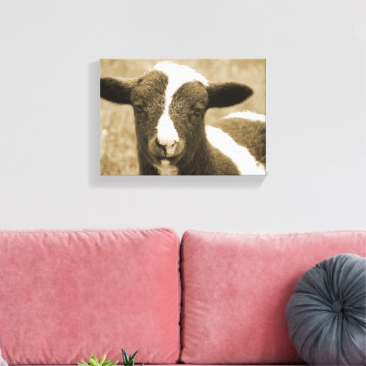 小さな子羊 キャンバスプリント (インサイチュ (リビング))
