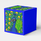 小さな孔雀の好意ボックス。 フェイバーボックス (裏面サイド)