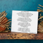 小さな孤児アニー詩のプラーク フォトプラーク (側面)