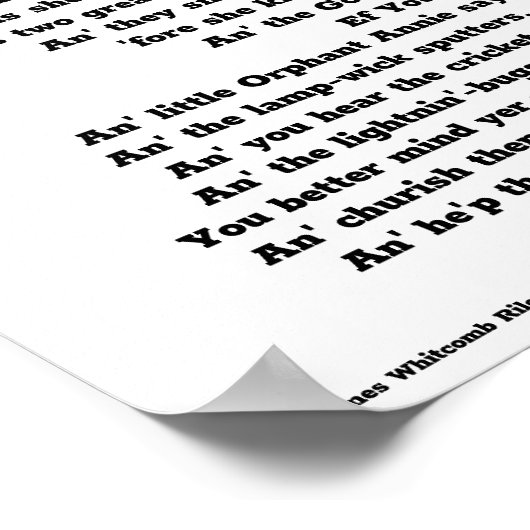 小さな孤児アニー詩 ポスター (角)