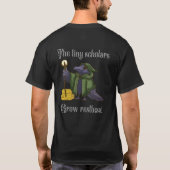 小さな学者たちは落ち着きがなくなるカラス先生 Tシャツ (裏面)