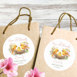 小さな孵化はすぐに赤ちゃんシャワーの好意 ラウンドシール