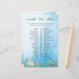 小さな孵化は彼女はむしろ赤ちゃんシャワーのゲームだろう