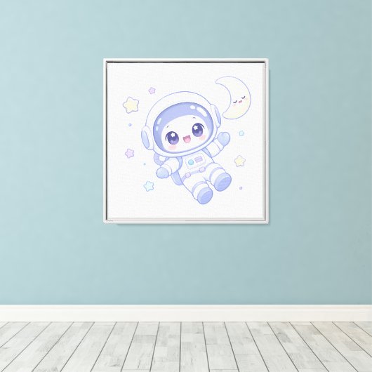 小さな宇宙探検家 キャンバスプリント (インサイチュ (ウッドフロア))